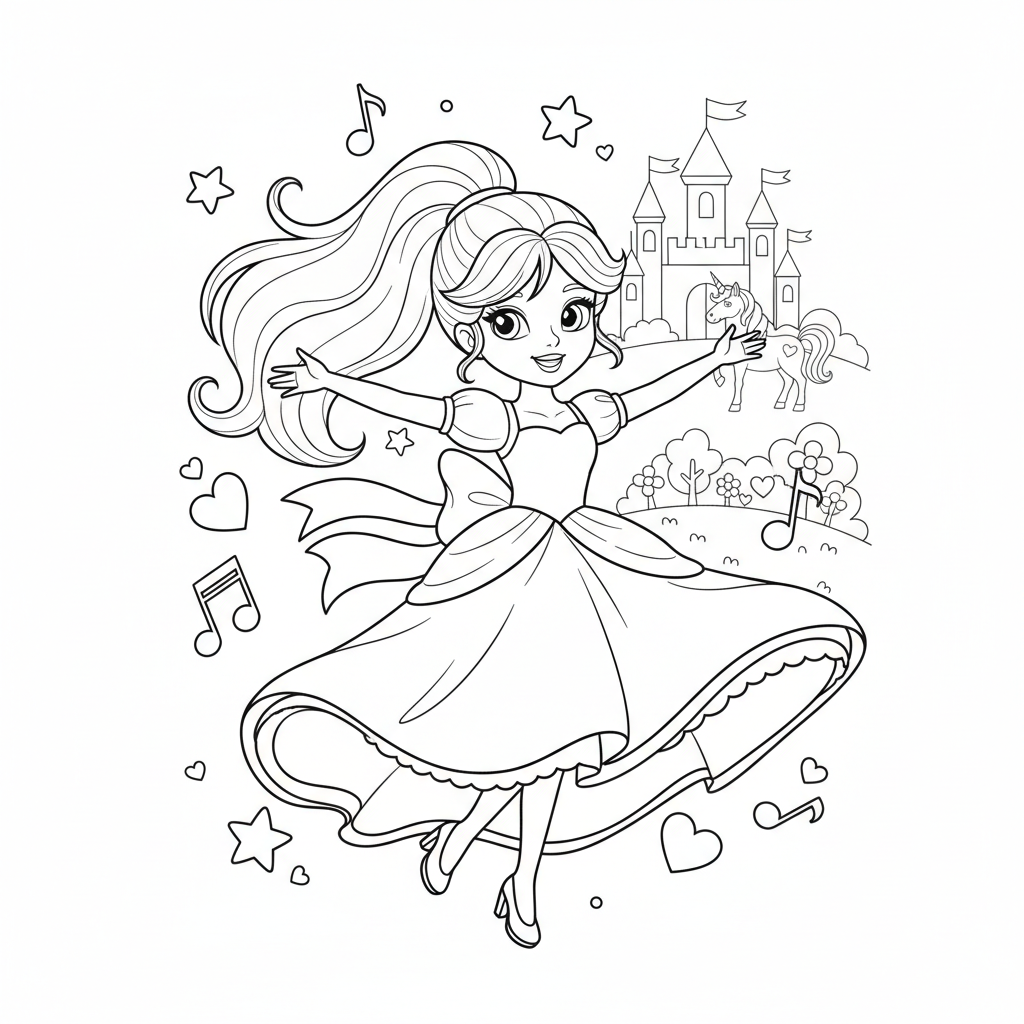 Coloriage coloriage barbi 5