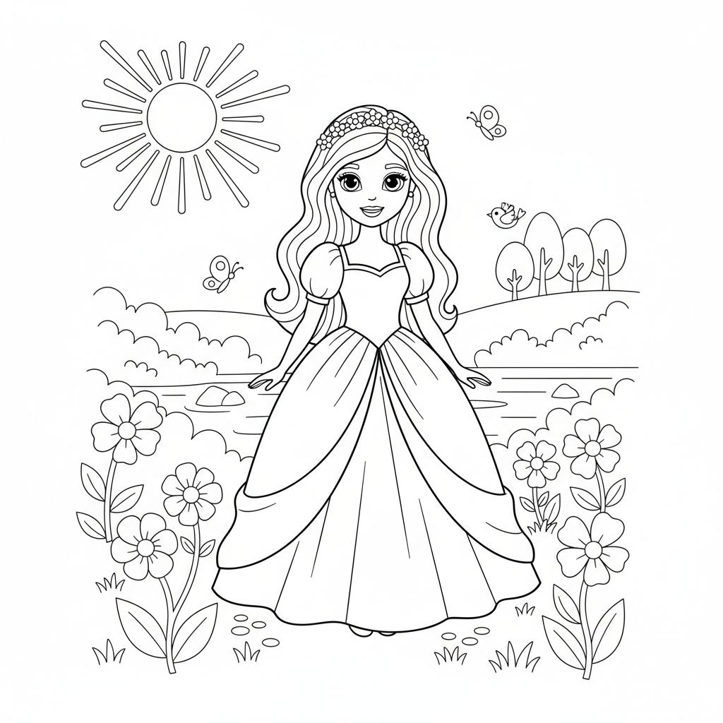 Coloriage coloriage barbie à imprimer 3
