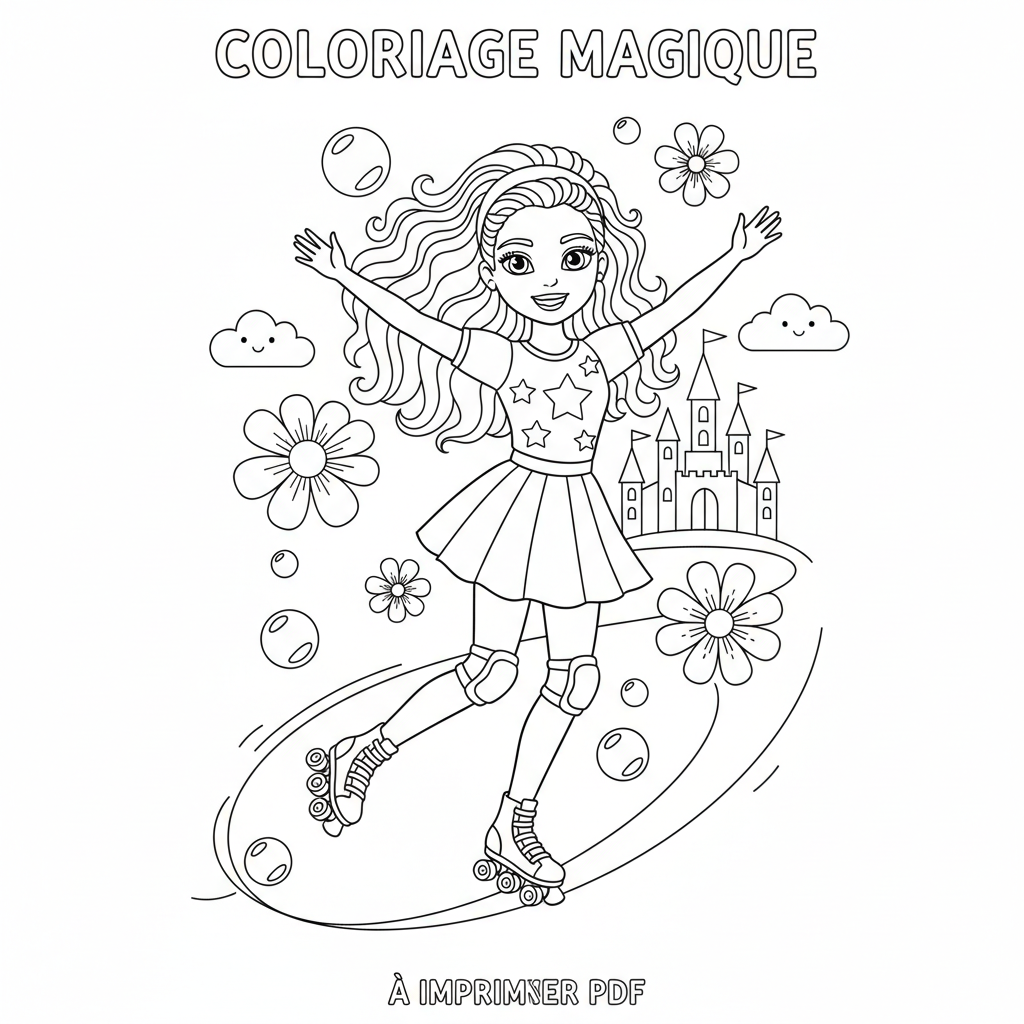 Coloriage coloriage barbie à imprimer pdf 5