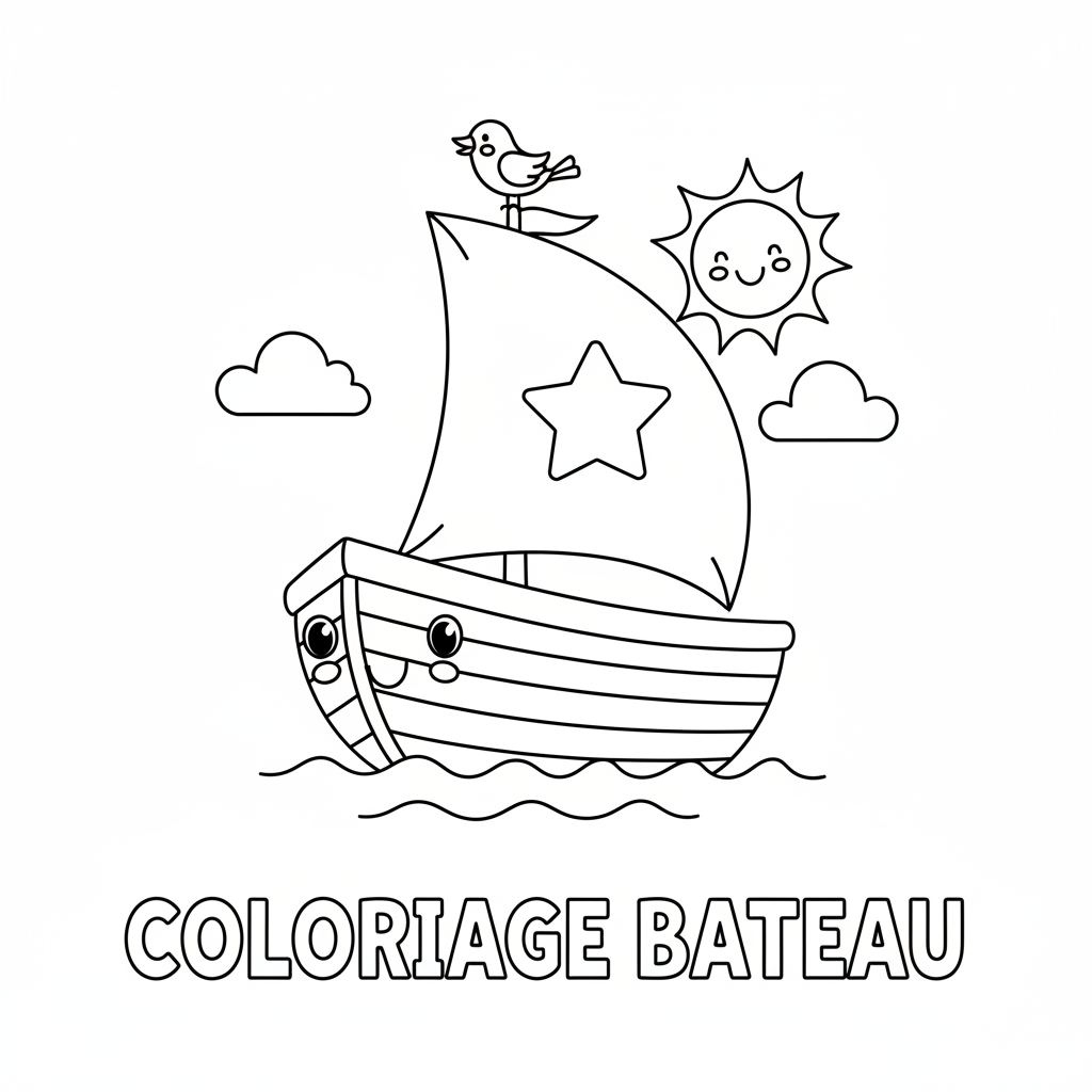 Coloriage coloriage bateaux