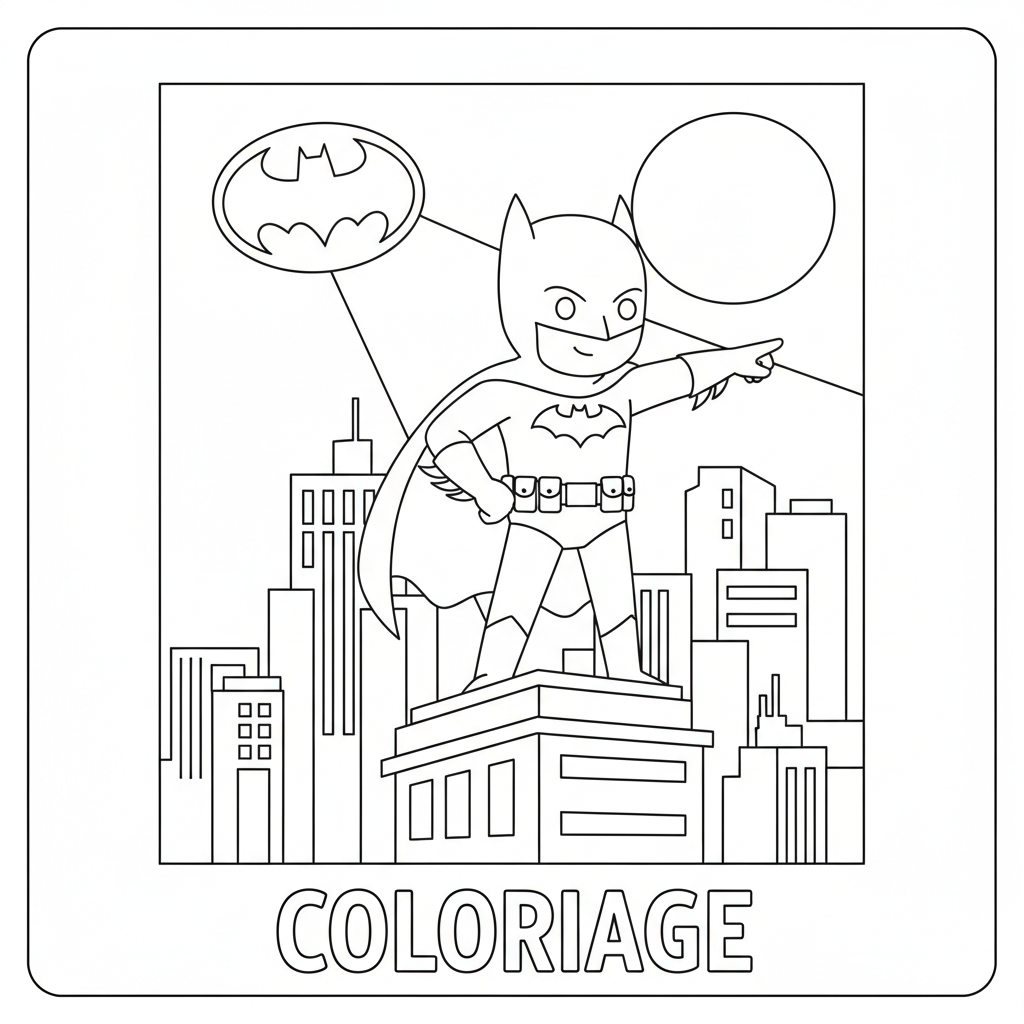 Coloriage coloriage batman 2