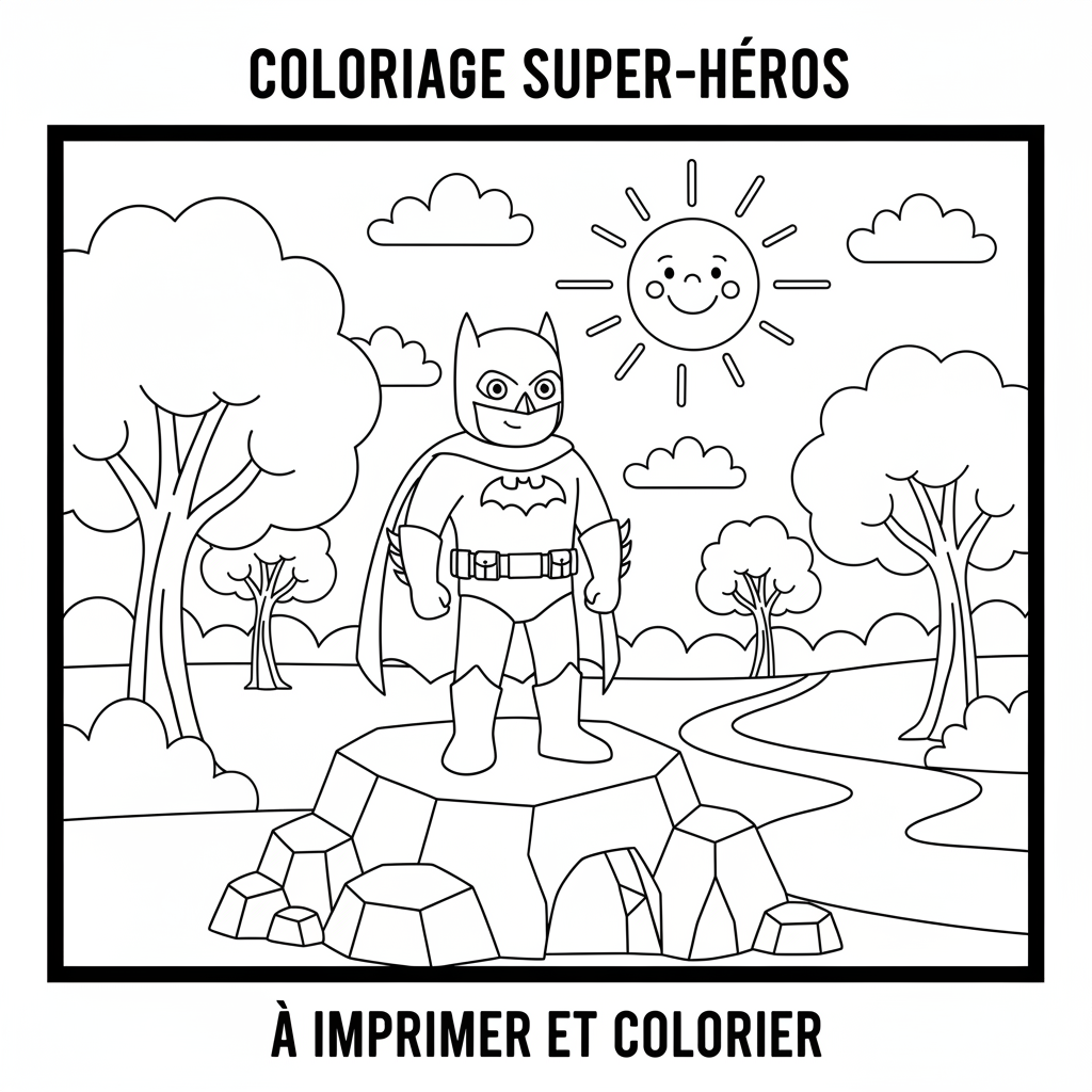 Coloriage coloriage batman à imprimer 3