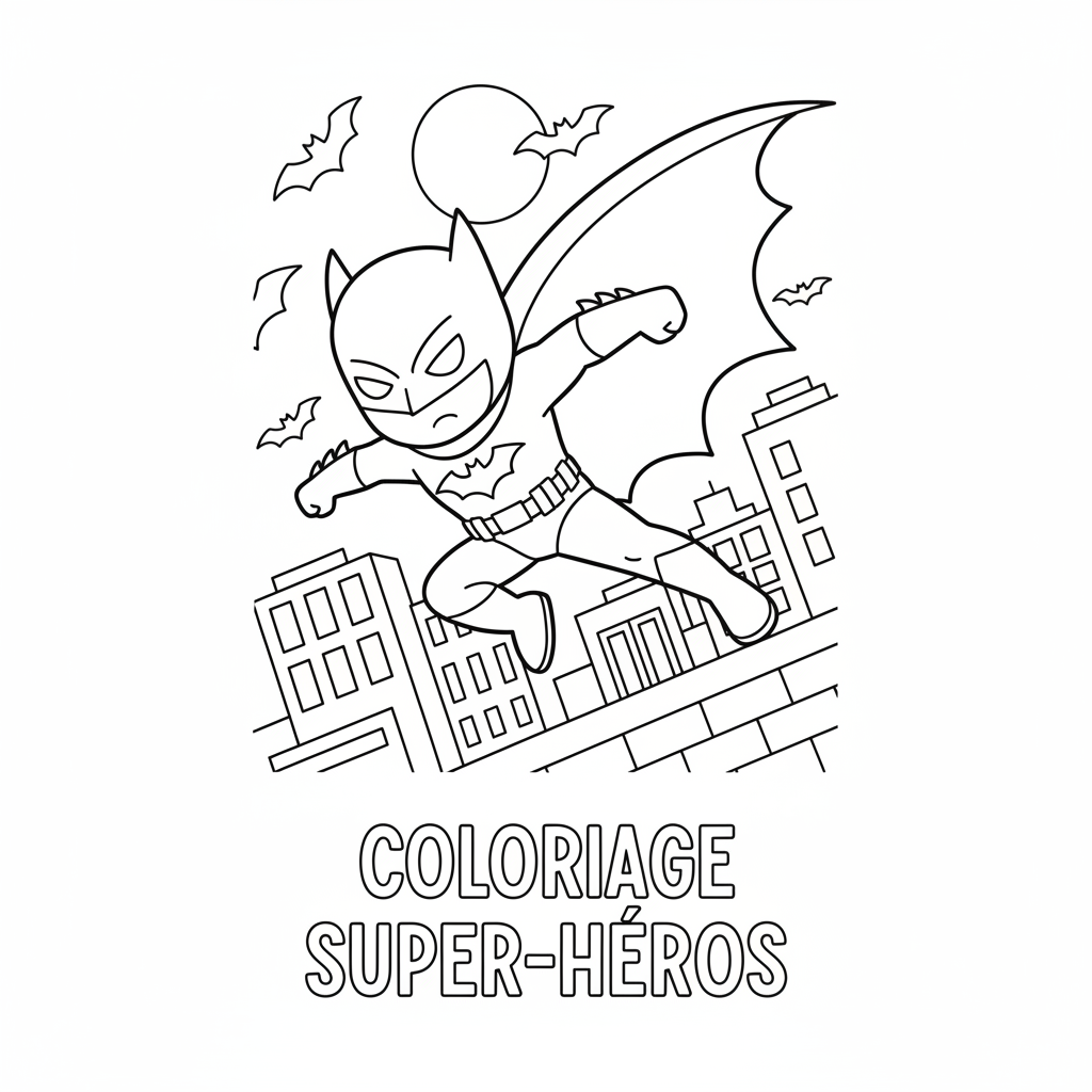 Coloriage coloriage batman à imprimer 5