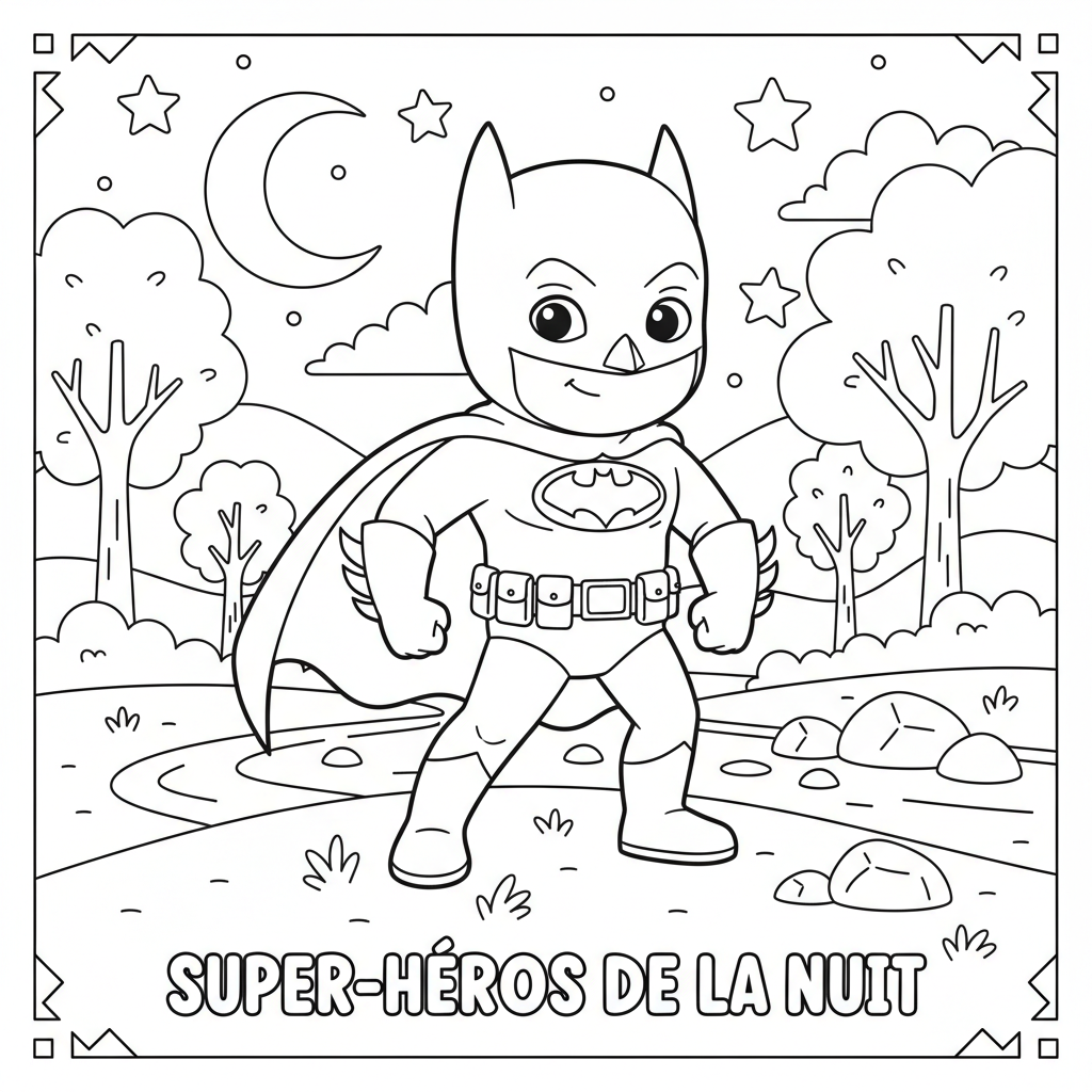 Coloriage coloriage batman facile 3