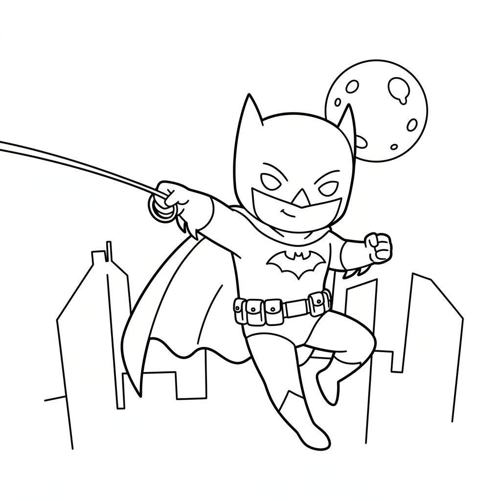 Coloriage coloriage batman facile 5