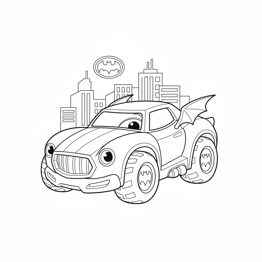Coloriage coloriage batwheels 2