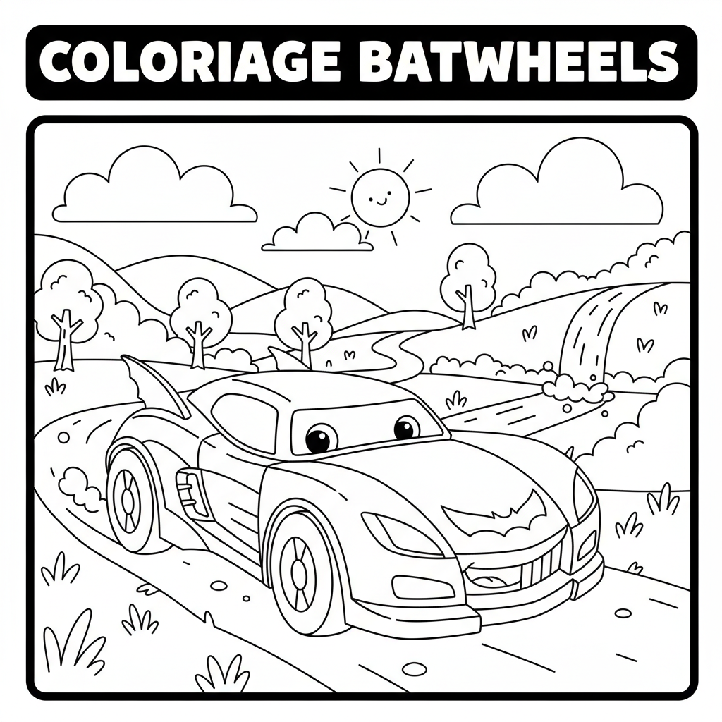 Coloriage coloriage batwheels 3