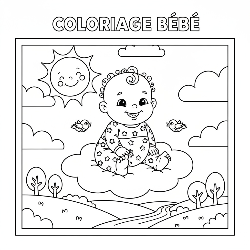 Coloriage coloriage bébé 3