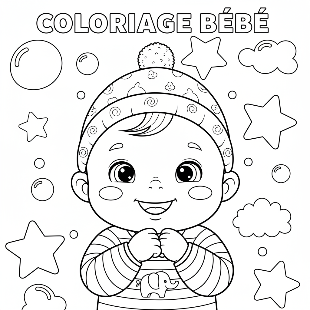 Coloriage coloriage bebe à imprimer 4