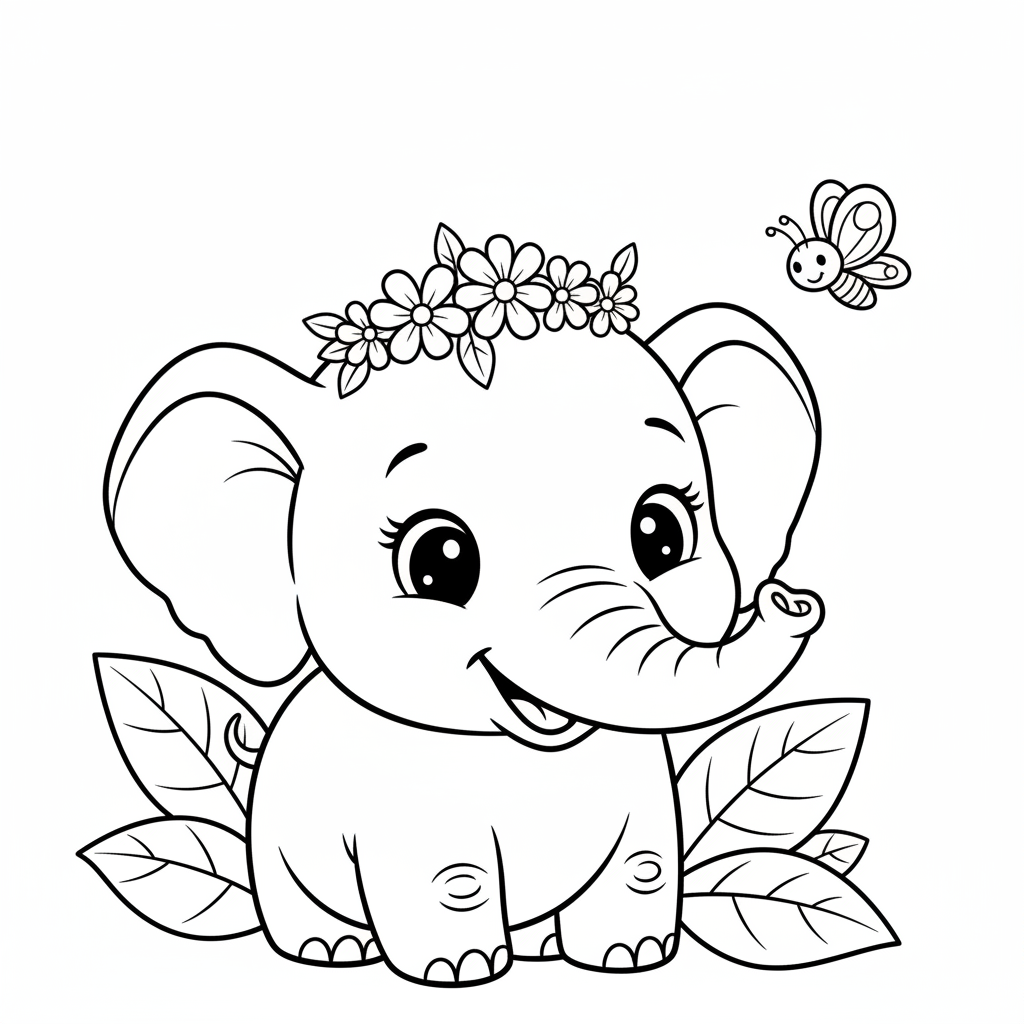 Coloriage coloriage bebe animaux 4