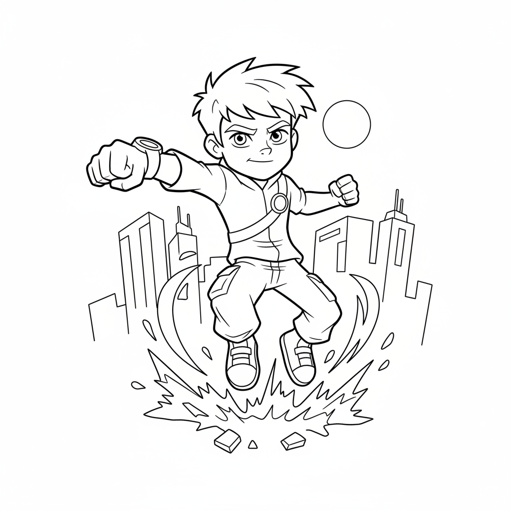 Coloriage coloriage ben 10 5