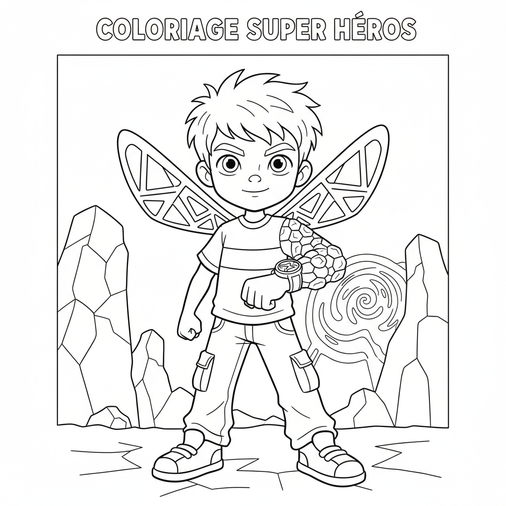 Coloriage coloriage ben ten 2