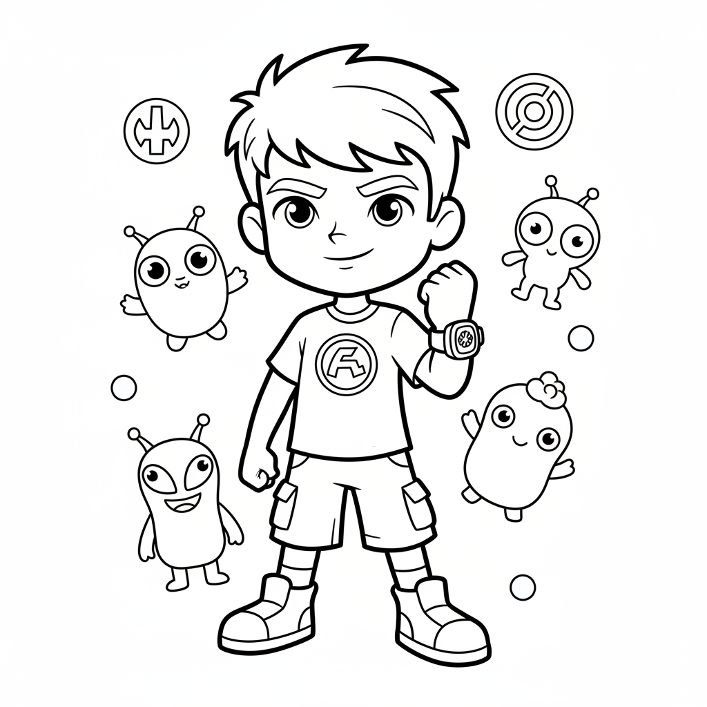 Coloriage Benten Gratuit à Imprimer pour les Enfants