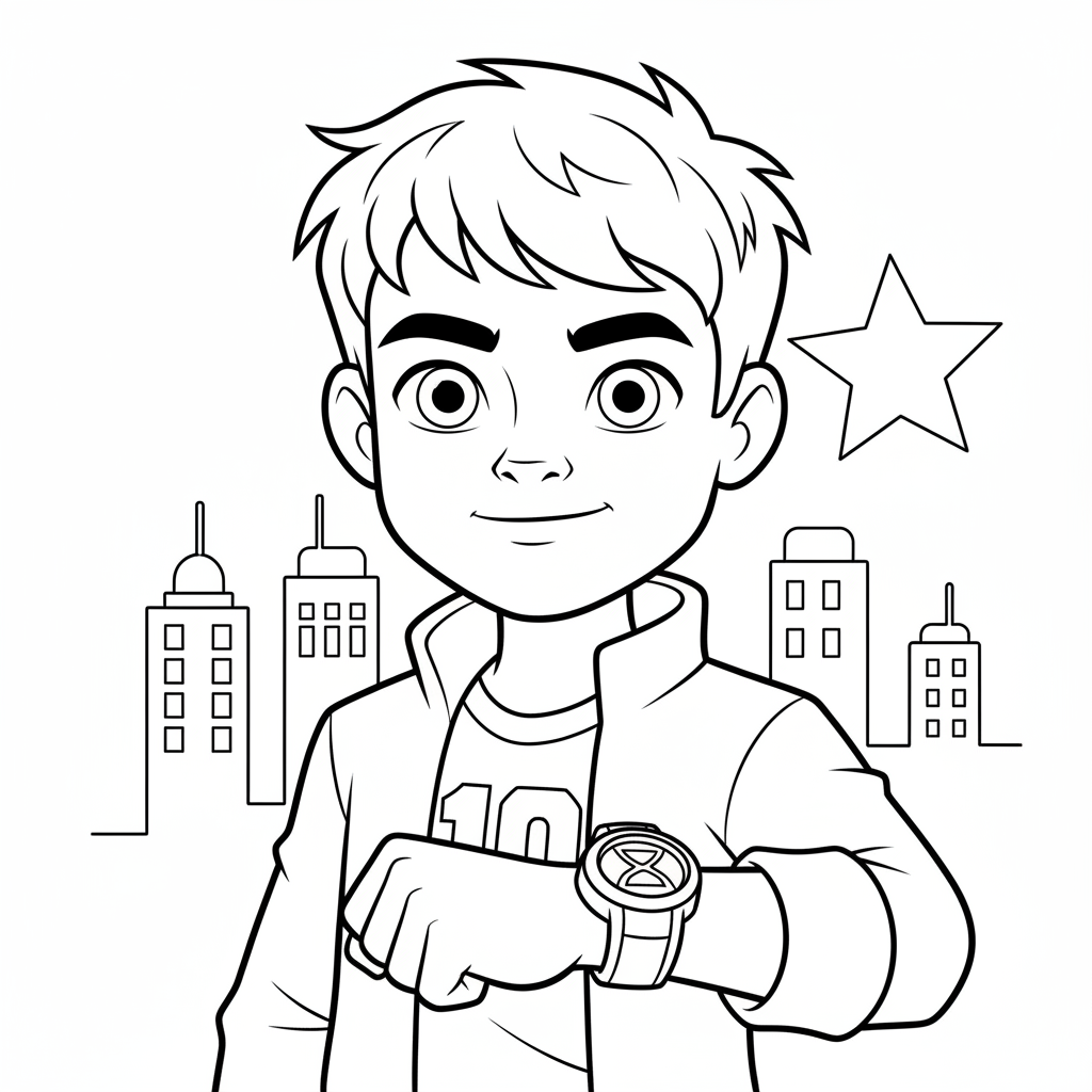 Coloriage coloriage benten 4