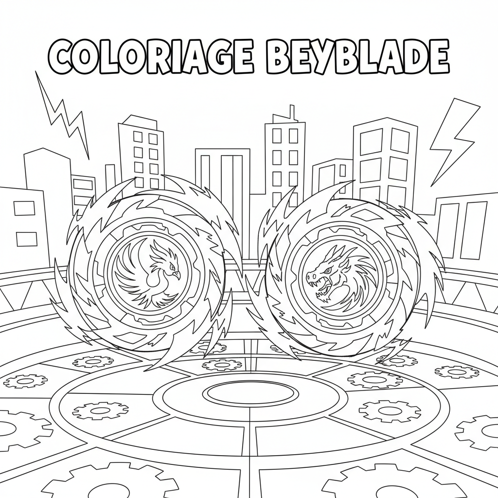 Coloriage coloriage beyblade 2