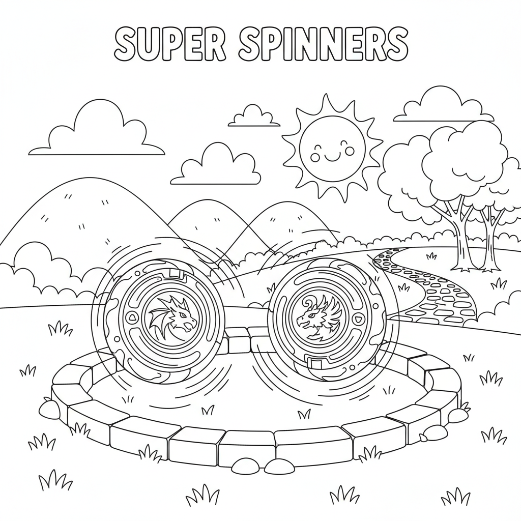 Coloriage coloriage beyblade 3