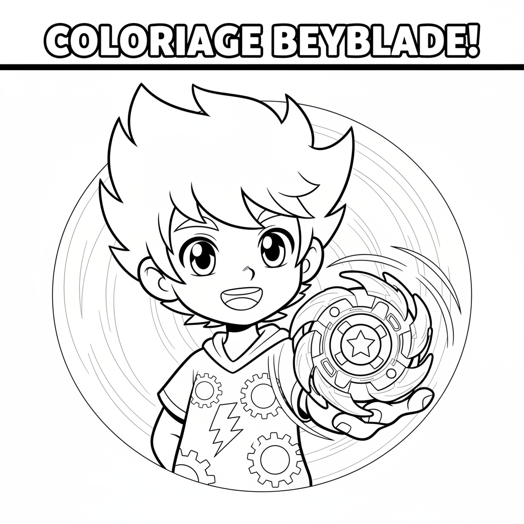 Coloriage coloriage beyblade 4
