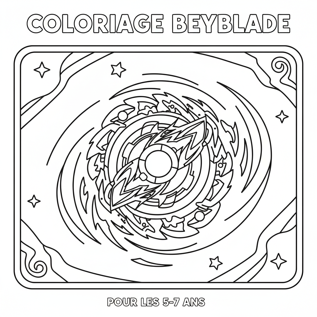 Coloriage coloriage beyblade à imprimer 2