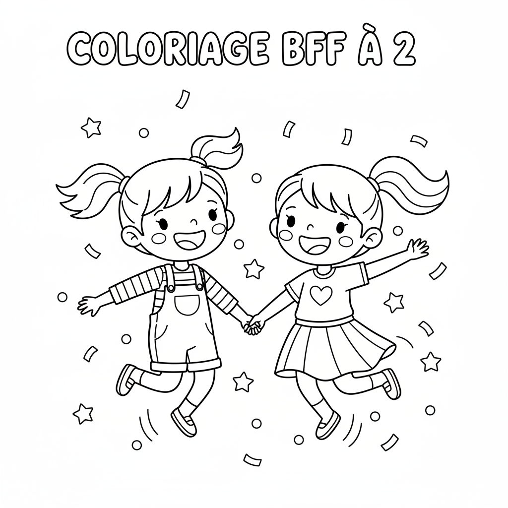 Coloriage coloriage bff à 2 5