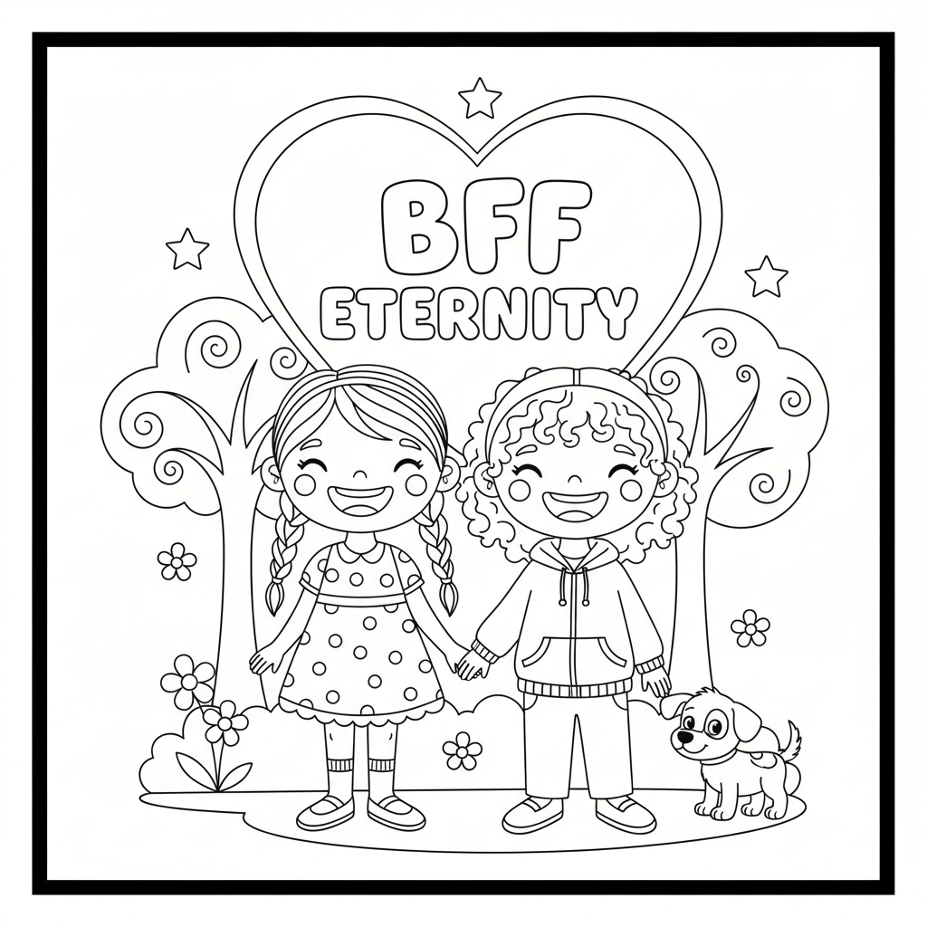 Coloriage coloriage bff a 2 2