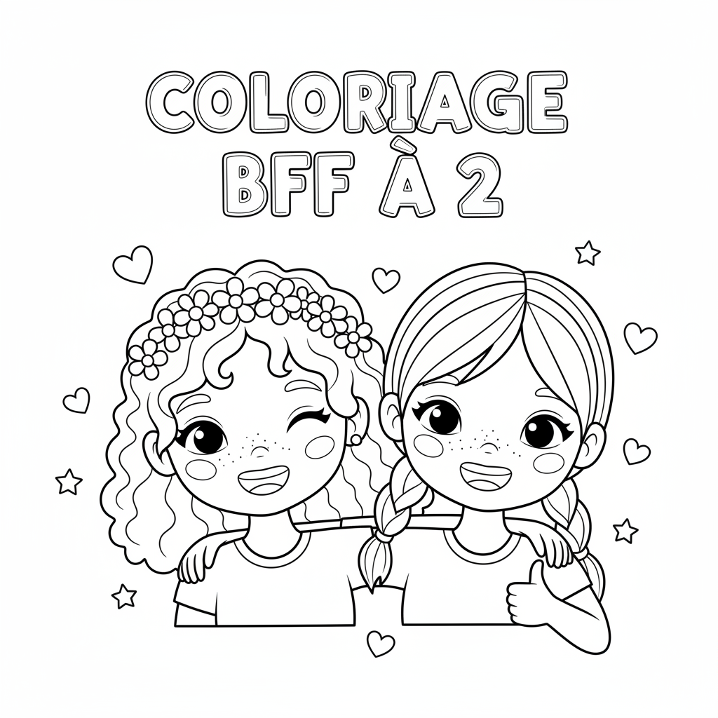 Coloriage coloriage bff a 2 4