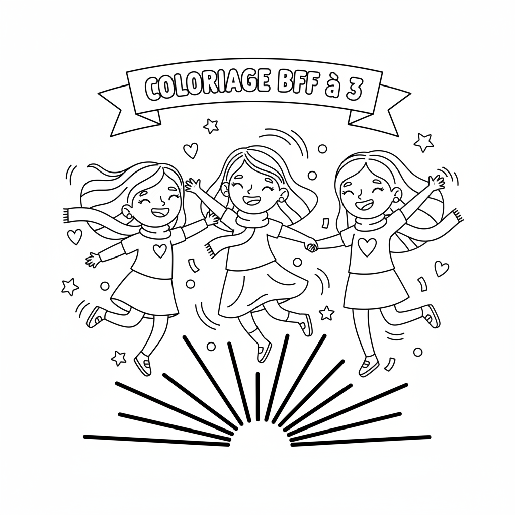 Coloriage coloriage bff à 3 5