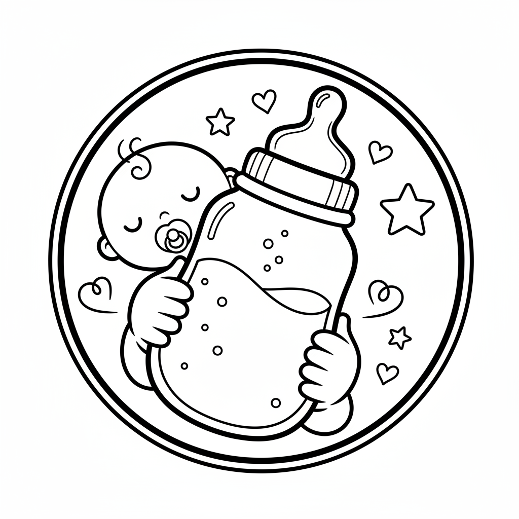 Coloriage coloriage biberon 2