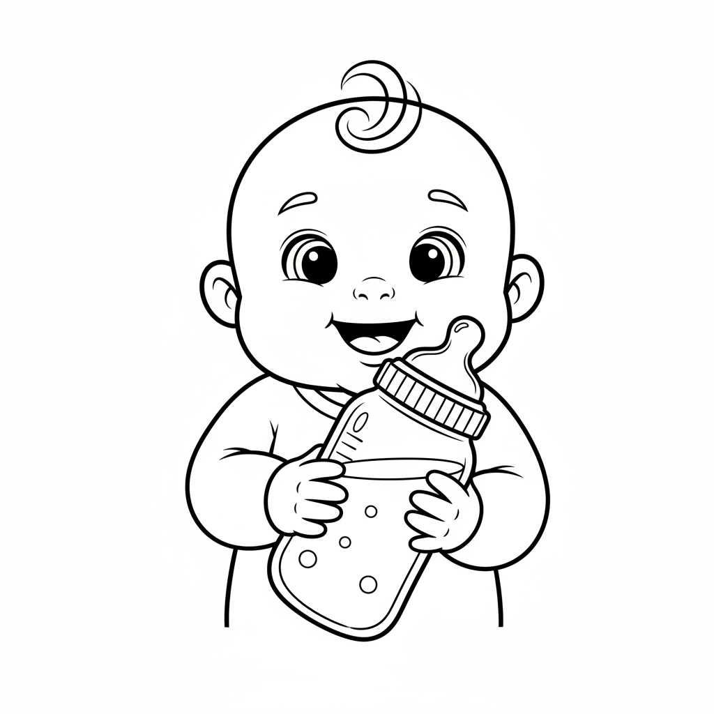 Coloriage coloriage biberon 4