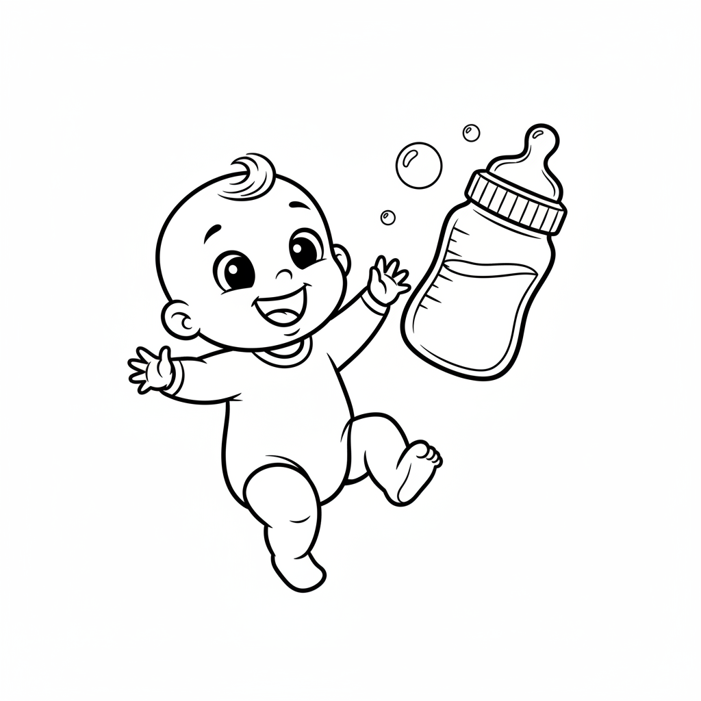 Coloriage coloriage biberon 5