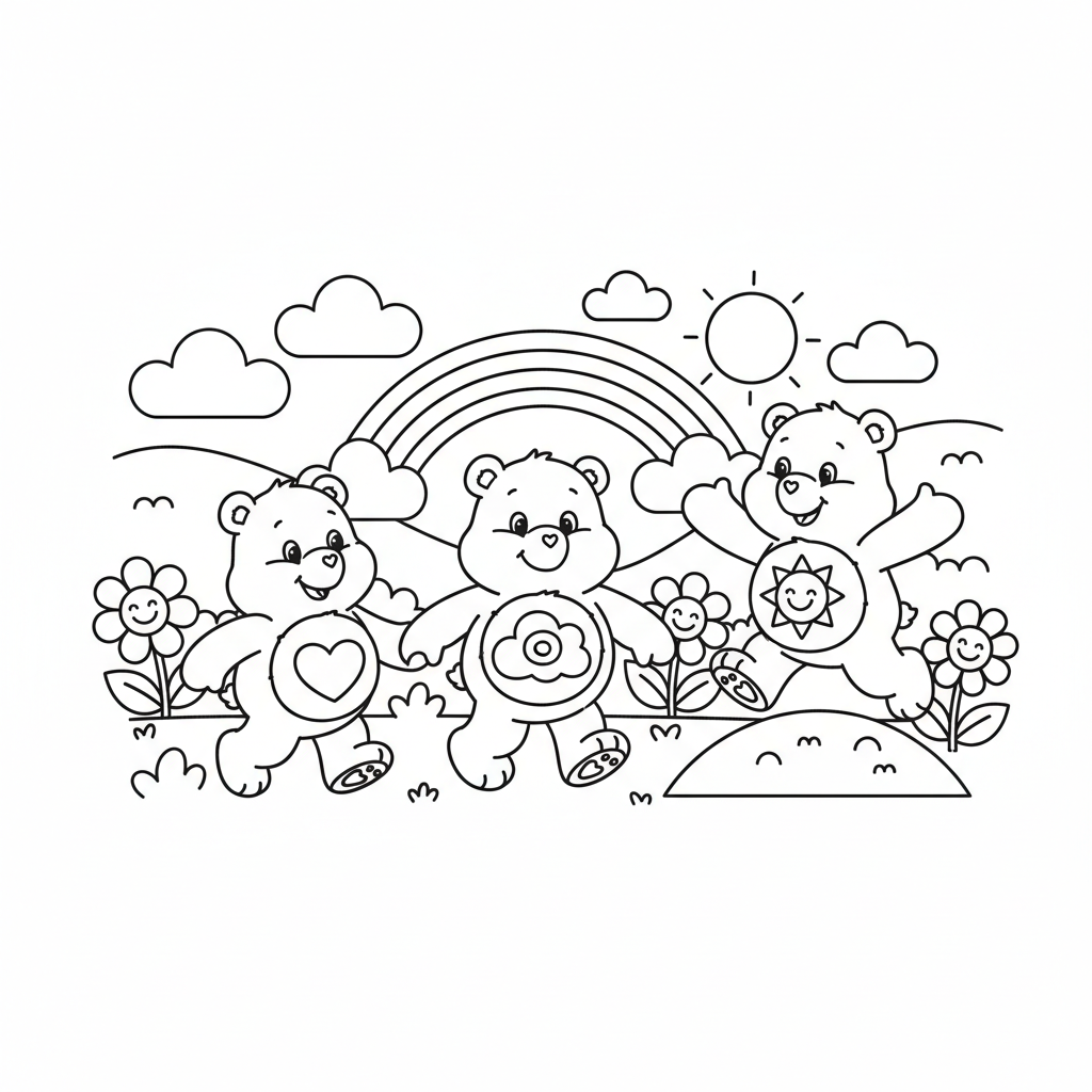 Coloriage coloriage bisounours 3