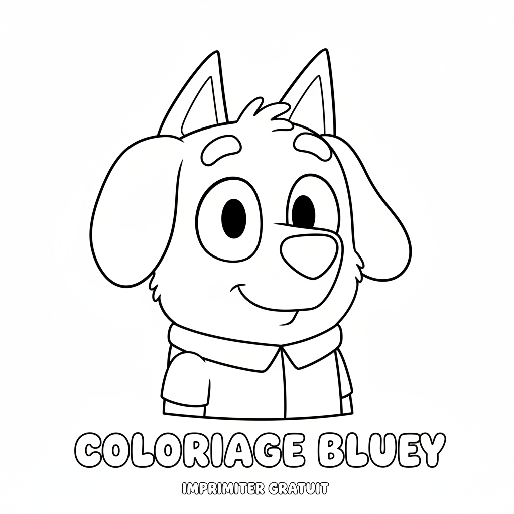 Coloriage coloriage bluey à imprimer gratuit 4