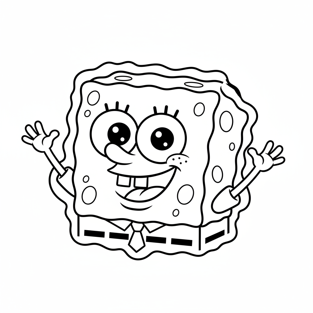 Coloriage coloriage bob l eponge 4