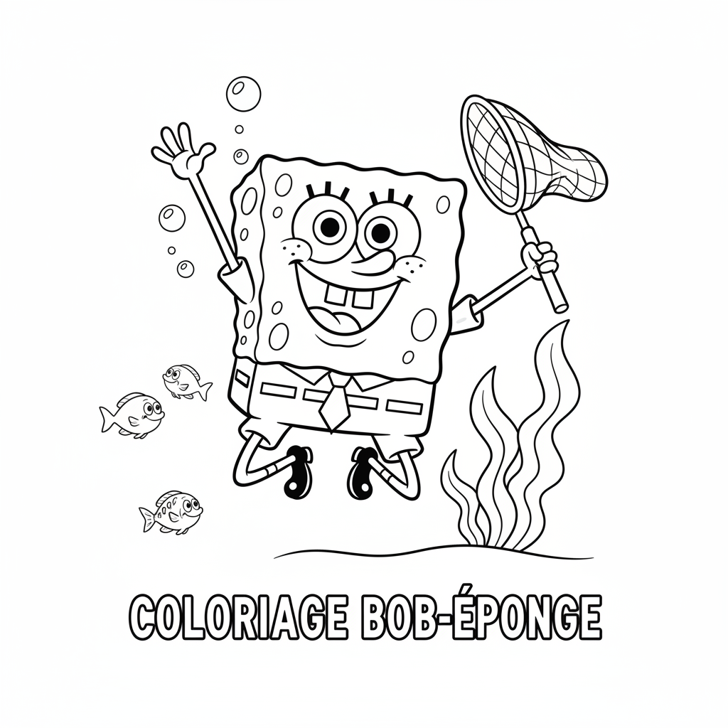 Coloriage coloriage bob l'éponge 5