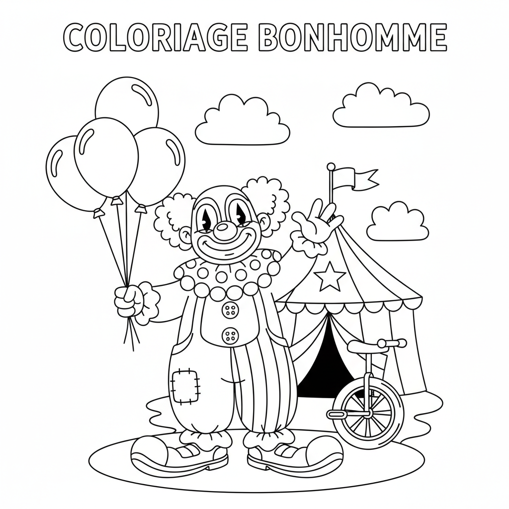 Coloriage coloriage bonhomme 2