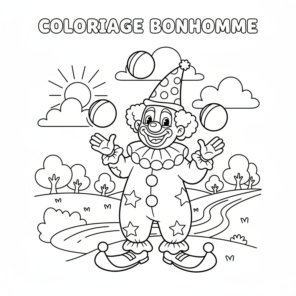 Coloriage coloriage bonhomme 3