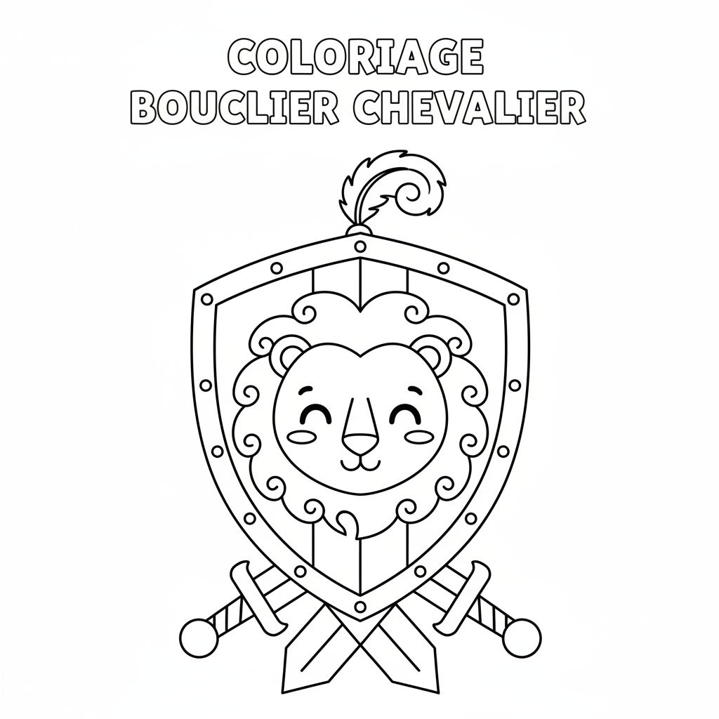 Coloriage coloriage bouclier 4