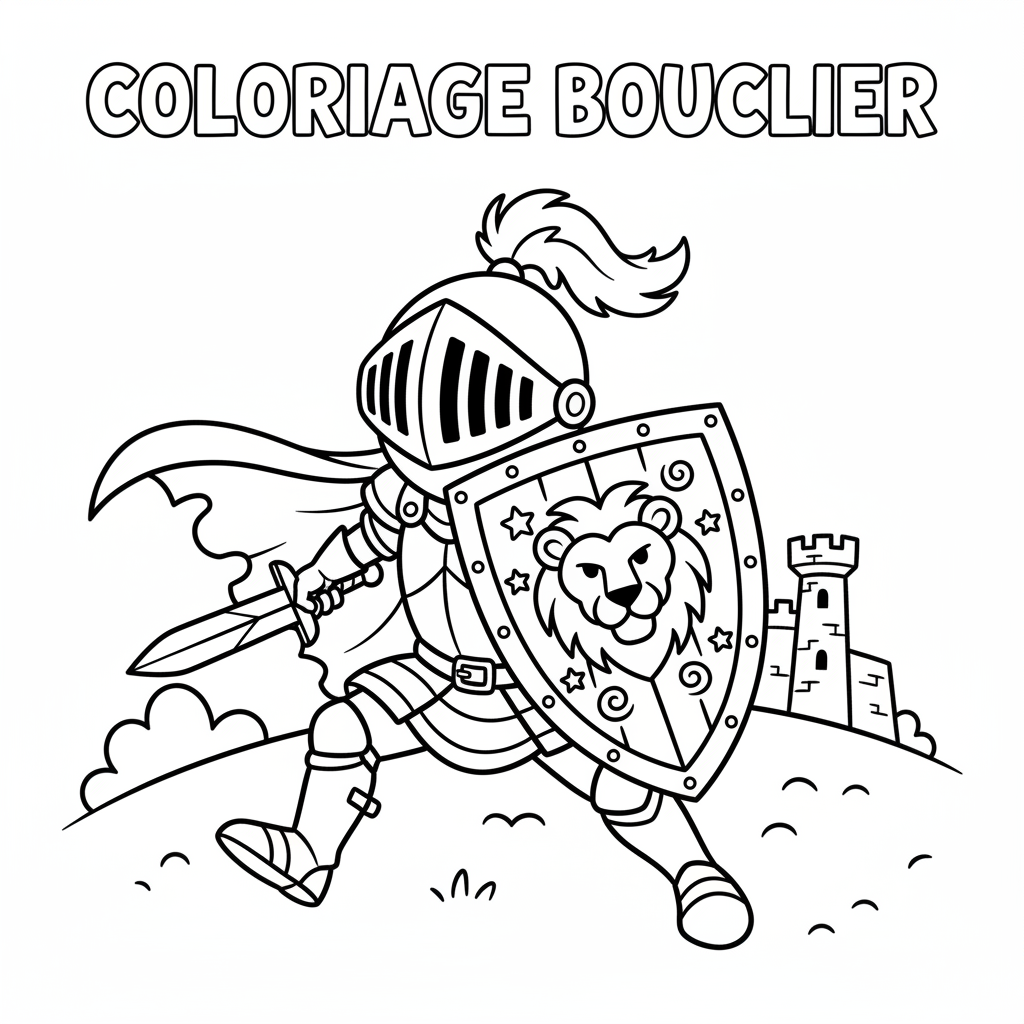 Coloriage coloriage bouclier 5