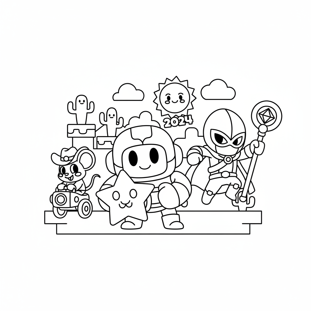 Coloriage coloriage brawl stars 2024 1