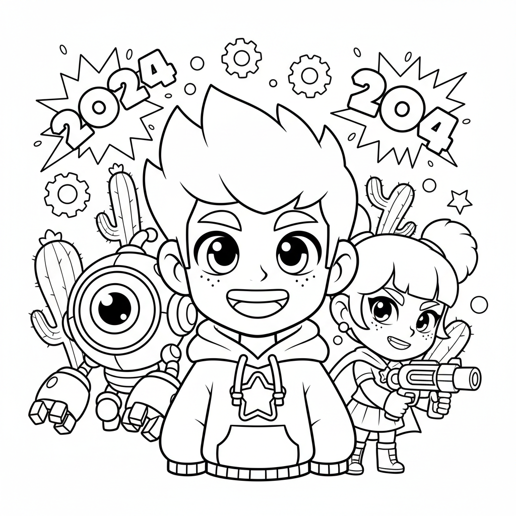Coloriage coloriage brawl stars 2024 4