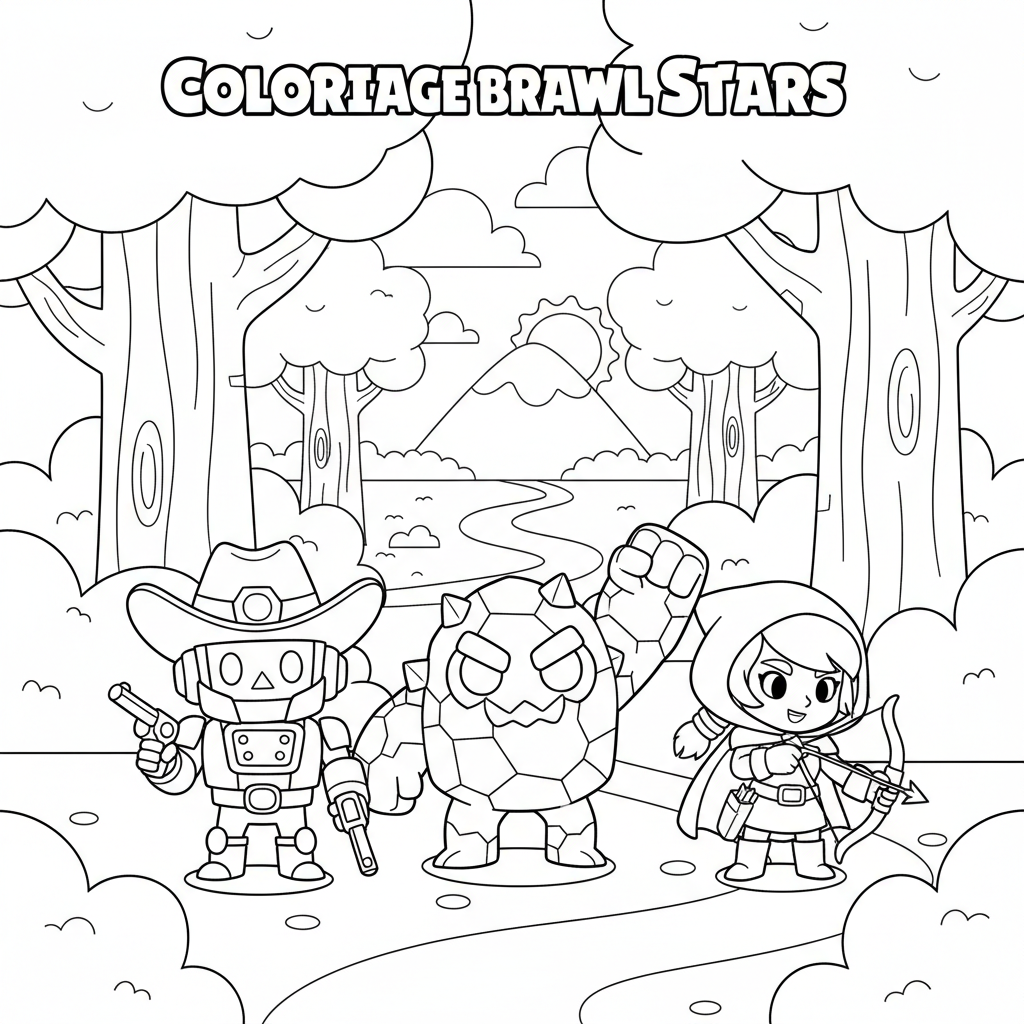 Coloriage coloriage brawl stars 3