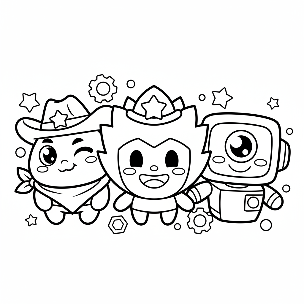Coloriage coloriage brawl stars 4