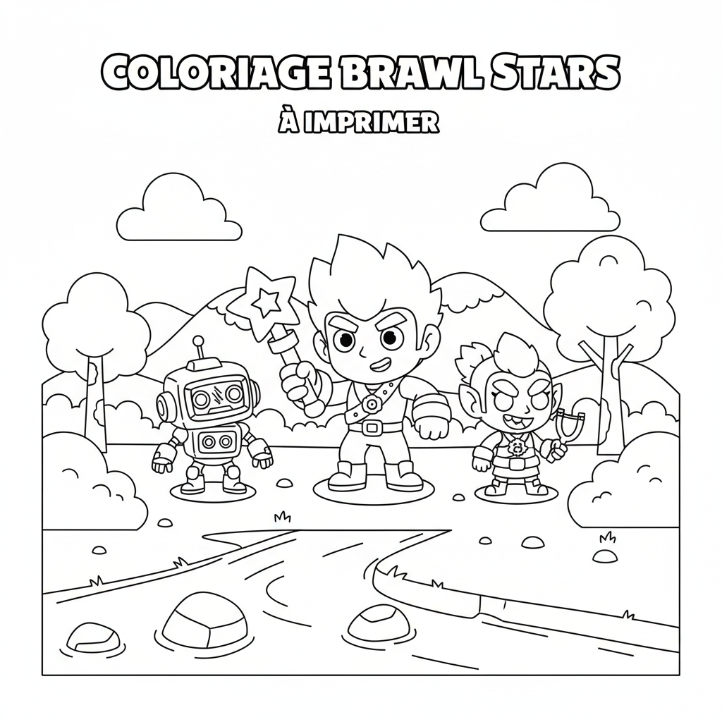 Coloriage coloriage brawl stars à imprimer 3