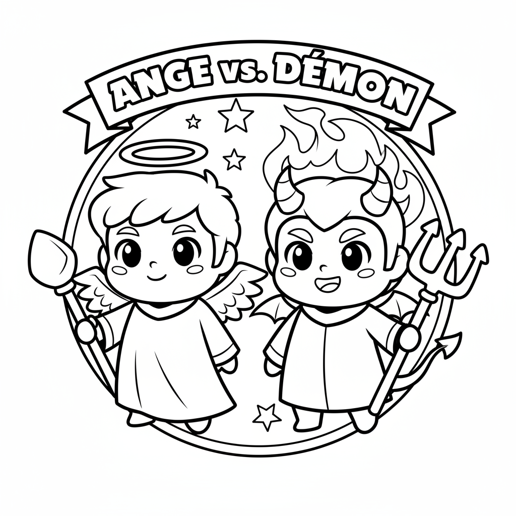 Coloriage coloriage brawl stars ange vs demon 4