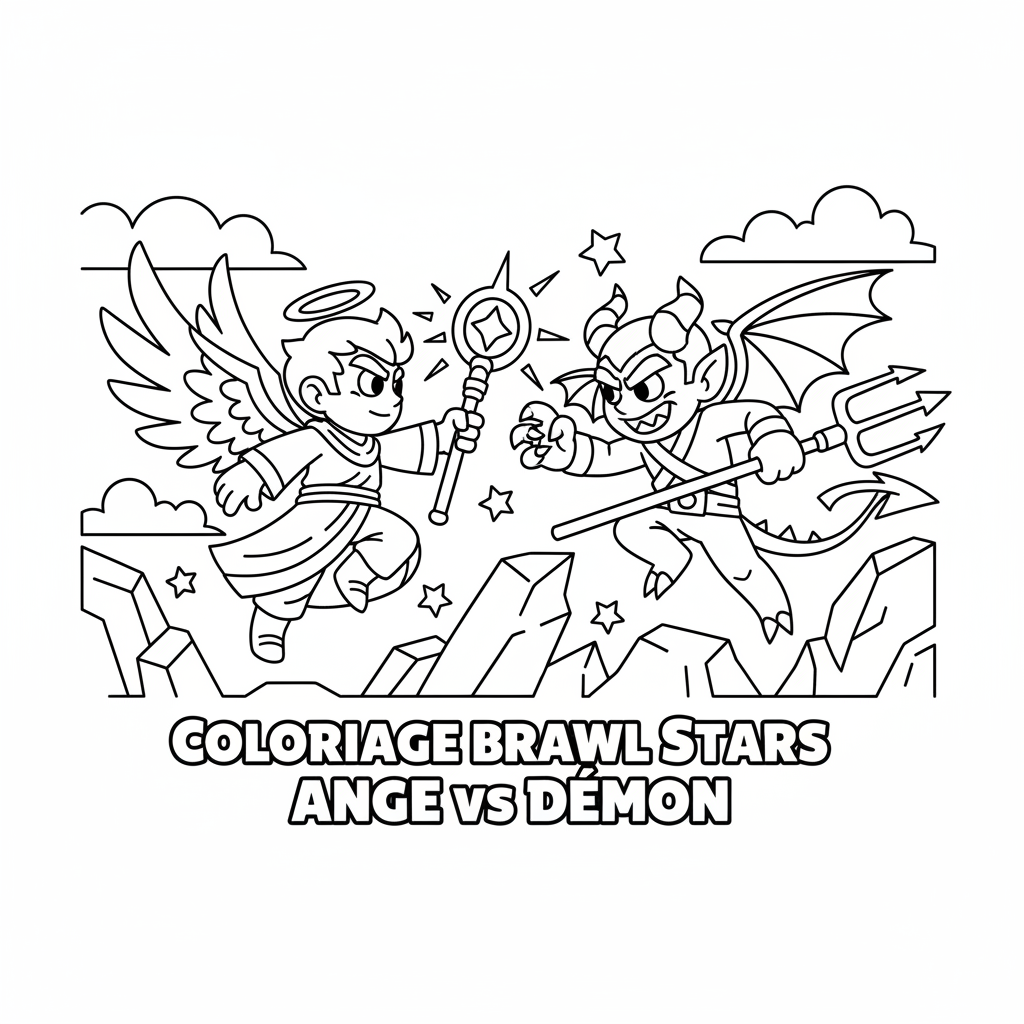 Coloriage coloriage brawl stars ange vs demon 5