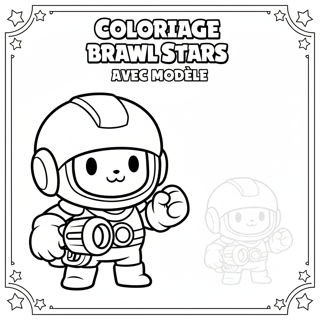 Coloriage Brawl Stars Avec Modele Gratuit à Imprimer