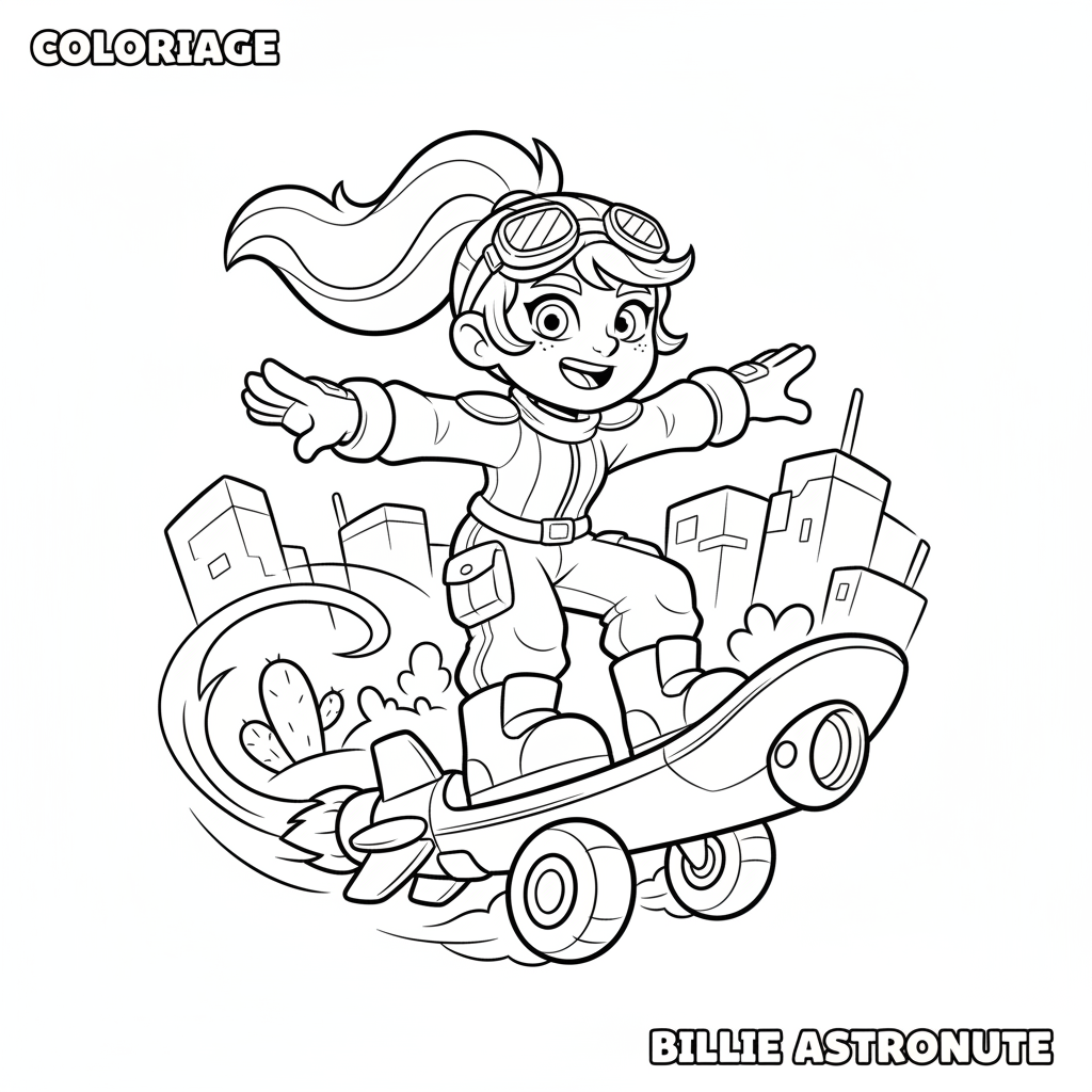 Coloriage coloriage brawl stars billie 2