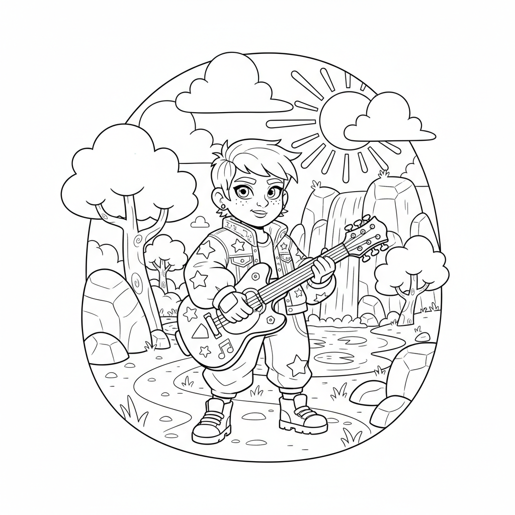 Coloriage coloriage brawl stars billie 3