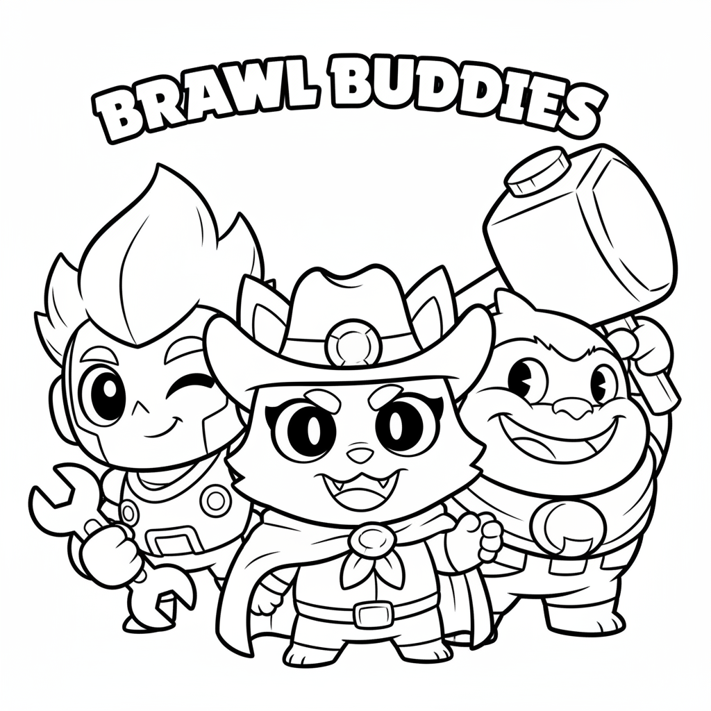 Coloriage coloriage brawl stars brawlers 4