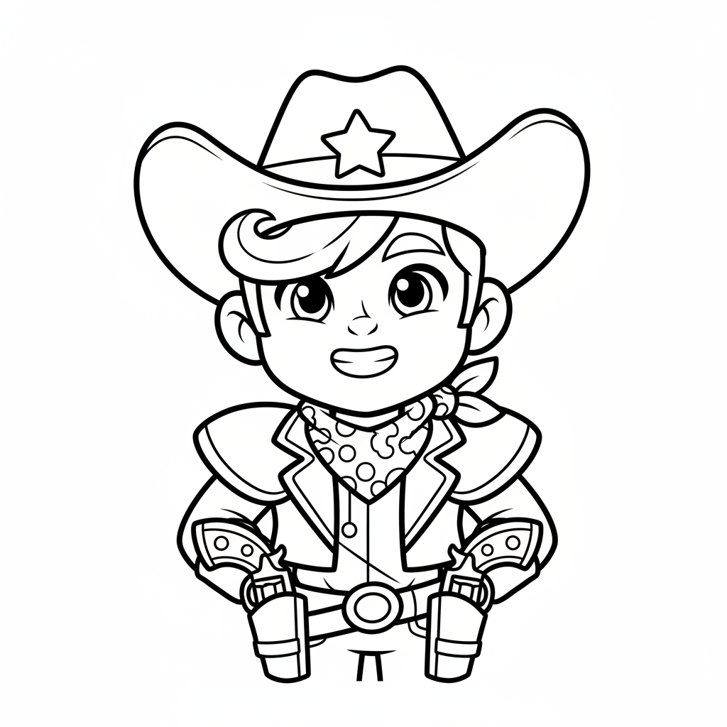 Coloriage coloriage brawl stars colt 4