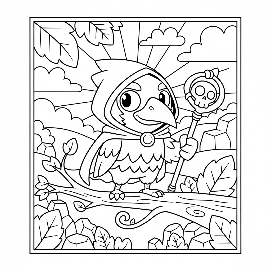 Coloriage coloriage brawl stars corbac 3